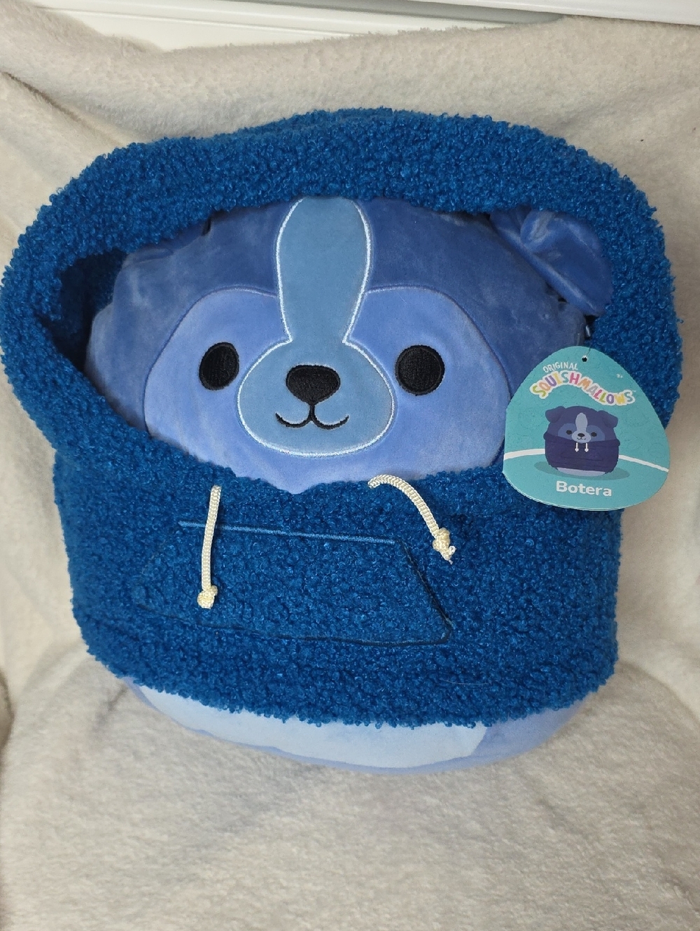 12" Botera The Blue Dog In Hoodie Squishmallows 2024
